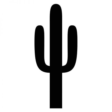 Cactus Sillouhette, Cactus Silhouette, Cactus Vector, Saguaro Cactus, Art Classes, Peace Gesture, Vector Art, Cactus, Black