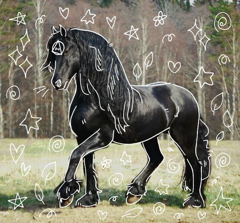 Fresians Horses Aesthetic, Horse Therian, Horse Icon, Horse Friends, Horse Halloween Costumes, Therian Art, Horse Halloween, Therian Gear, Free Pfp