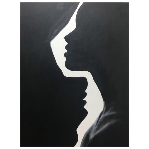 White And Black Painting Art, Black And White Body Art, Canvas Painting Ideas Black And White, Black And White Art Ideas, Black Canvas Ideas, Black And White Painting Ideas, Painting Black Background, Sentimental Art, Black Paintings