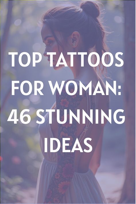 Top Tattoos for Woman: 46 Stunning Ideas Divine Feminine Tattoo Placement, Unique Feminine Tattoos, Vertical Tattoo Design, Unique Tattoos With Meaning, Delicate Feminine Tattoos, Fierce Tattoo, Stunning Tattoos, Women Tattoos, Delicate Feminine