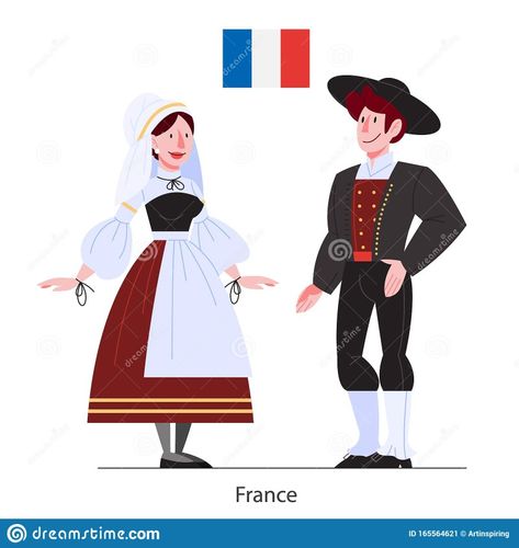 French culture clothing French Cultural Clothing, France Culture Clothes, France Traditional Clothing, French Traditional Clothing, Traditional French Clothing, French Costume, France Outfits, French Outfit, Culture Clothing