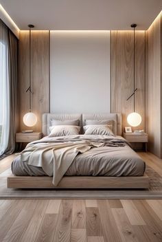 Bedroom Decor For Parents, Platform Bed Bedroom Ideas, Minimalist Hotel Room Design, Bedroom Minimalist Modern, Bedroom Japandi, Sleeping Room Design, Minimal Bedroom Design, Bad Room Design, Estilo Japandi