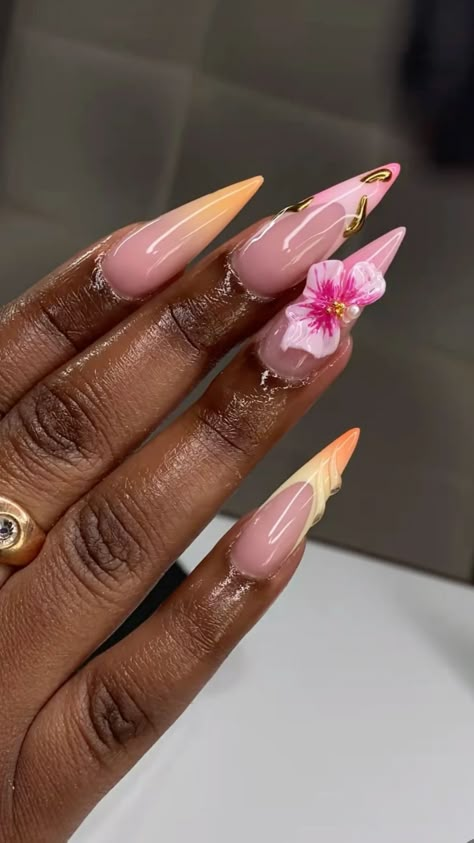 Brown Acrylic Nails, Beach Nail, Nails Stiletto, Stuck Up, Nails Gel Nails, French Acrylic Nails, Short Square Acrylic Nails, Long Acrylic Nails Coffin, Her Nails