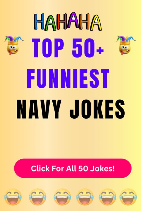 Check Out The Top 50+ Funny Navy Jokes And Puns. Click For All 50+ Hilarious Navy Jokes! Navy Jokes, Snowman Jokes, Navy Humor, Jokes And Puns, Couples Jokes, Cleaning Crew, Military Press, Jokes Humor, Animal Puns