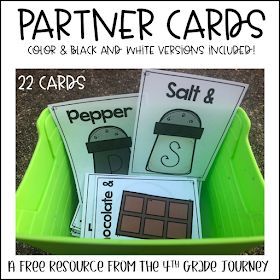 The {4th Grade} Journey: Partner Up Cards (A Freebie!) Partner Cards, Find A Partner, Responsive Classroom, 5th Grade Classroom, Third Grade Classroom, 4th Grade Classroom, 3rd Grade Classroom, 2nd Grade Classroom, Class Management