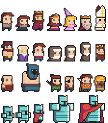 Characters Pixel Art, 2d Rpg, Piskel Art, Pixel Characters, Pixel Art Tutorial, Cool Pixel Art, Rpg Characters, Video Game Design, Pixel Art Characters