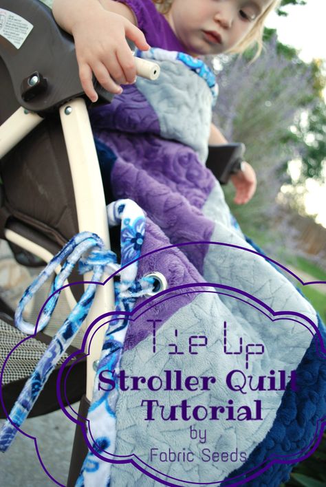 Cuddle Stroller Quilt With Ties Stroller Blanket Diy, Stroller Blanket Size, Girl Test, Stroller Quilt, Toddler Stroller, Quilt Tutorial, Baby Sewing Projects, Stroller Blanket, Quilting Tips