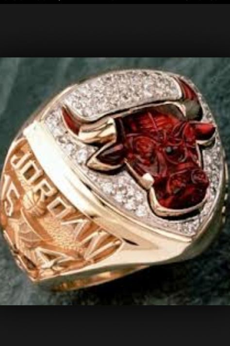 Mj's chicgo bulls rings Michael Jordan Rings, Nba Rings, Nba Championship Rings, Jordan Bulls, Bull Ring, Nba Championship, Bulls Basketball, Basketball Championship, Michael Jordan Basketball