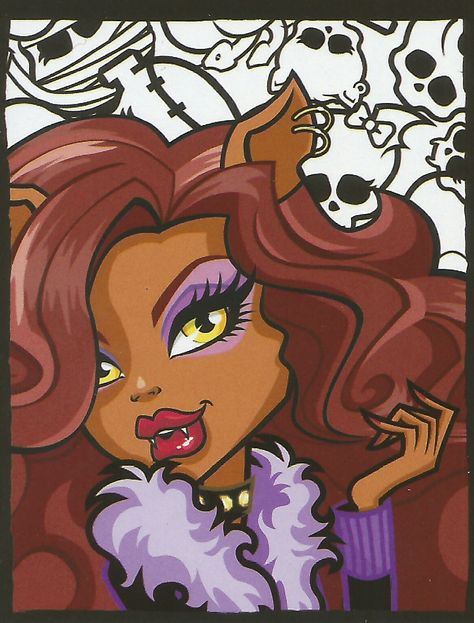 Monster High Painting, Y2k Painting, Monster High Clawdeen Wolf, Monster H, Arte Monster High, Monster High Pictures, Clawdeen Wolf, Ra Ideas, High Pictures