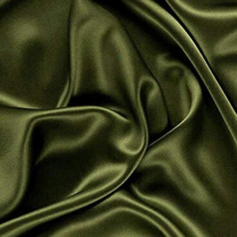 Amazon.com: VDS - 5 Yard Charmeuse Bridal Solid Satin Fabric for Wedding Dress Fashion Crafts Decorations Silky Satin 44" inches by The Yard - (Hunter Green) Satin Fabric Swatch, Wedding Nightgown, Stretch Satin Fabric, Color Boards, For Wedding Dress, Bridal Fabric, Etsy Wedding Dress, Luxury Silk, Beautiful Drapes