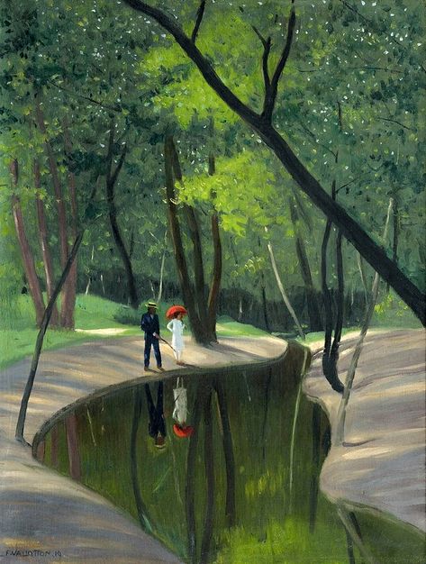 Forest Creek, Felix Vallotton, Pierre Bonnard, Art Forest, Paul Gauguin, A4 Poster, Wood Engraving, Textured Wall, Vintage Artwork