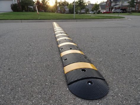 Temporary Speed Bumps for a Hicks Street Intersection Speed Bumps Roads, Parking Pavement, Road Island, Street Scape, Driveway Ideas, Two Story House Design, Parking Sign, Picture Dictionary, Speed Bump