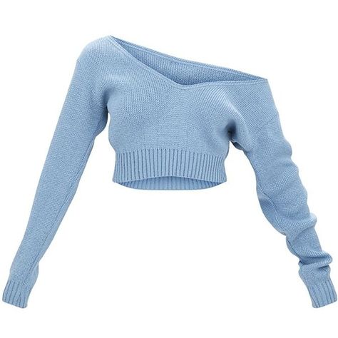 Adelaida Dusty Blue Off Shoulder Knitted Crop Jumper (335 MXN) ❤ liked on Polyvore featuring tops, sweaters, cropped jumper, blue jumper, blue sweater, off the shoulder tops and blue crop top Blusas Crop Top, Off The Shoulder Jumper, Crop Jumper, 일본 패션, Cropped Pullover, Sweater Crop, Blue Crop Tops, Off Shoulder Sweater, Crop Top Outfits