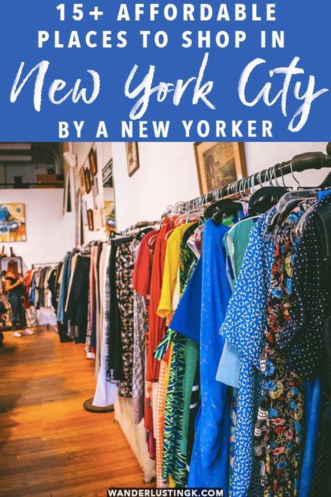 Looking for the best places to shop in New York City? Read about 15 affordable places to shop in New York City by a native New Yorker with money saving tips for buying designer clothes on a budget! #NYC #NewYorkCity #travel Nyc Budget, New York City Shopping, New York Shopping, New York City Vacation, Best Places To Shop, Northeast Region, Places To Shop, City Vacation, New York City Travel