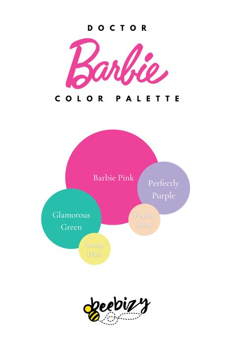 Barbie Color Palette, 7 Year Birthday, Birthday Party Barbie, Doctor Barbie, Barbie Malibu, Brand Colour Schemes, Barbie Room, Pink Wallpaper Girly, Hex Color Palette