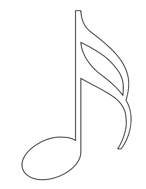 Printable Music Notes, Music Notes Drawing, Music Notes Art, Music Crafts, Music Drawings, Free Clipart Images, Truck Coloring Pages, Easy Coloring, Music Coloring