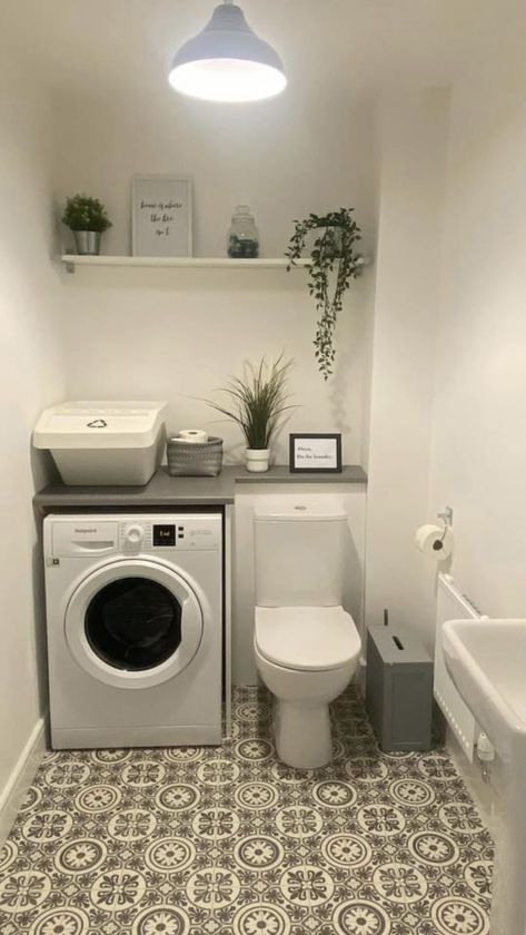 Laundry And Mud Room Combo, Small Bathroom Laundry Combo, Laundry In Basement, Laundry Renovation Ideas, Toilet Laundry Room, Laundry Room Decorations, Cabinets Laundry Room, Laundry In Kitchen, Laundry Renovation