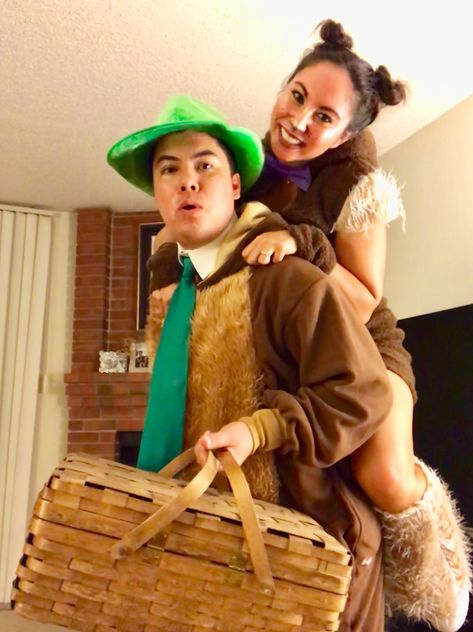 Yogi Bear and Booboo couples costume 🐻🍕 Yogi Bear And Boo Boo Costume, Yogi And Boo Boo Costume, Yogi Bear Costume, Boo Costume, Popular Halloween Costumes, Lady Bug Tattoo, Yogi Bear, Bug Tattoo, Bear Costume