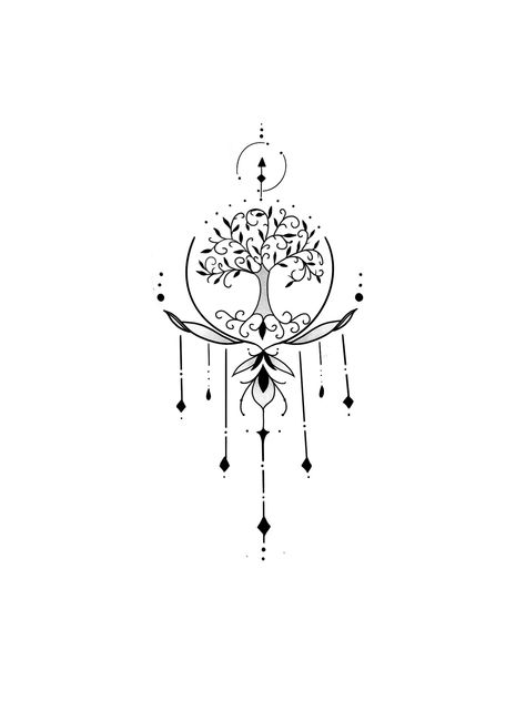 Healing Tree Tattoo, Tree Of Life Wrist Tattoos For Women, Nature Shoulder Tattoos For Women, Mum Tattoo, Remembrance Tattoos, Chest Tattoos For Women, Tree Of Life Tattoo, Line Art Tattoos, Spine Tattoos