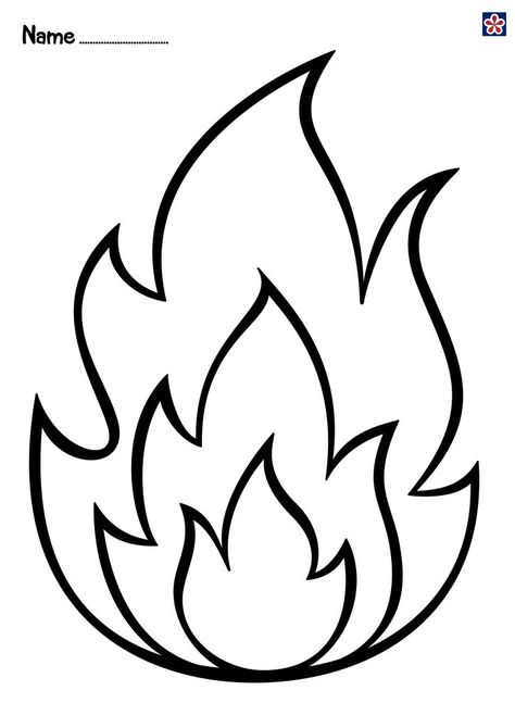 Fire Coloring and Painting Pages | TeachersMag.com Fire Safety Preschool Crafts, Fire Safety Crafts, Fire Safety Theme, Fire Safety Activities, Fire Safety Preschool, Safety Crafts, Fire Crafts, Paper Fire, Fire Safety Week