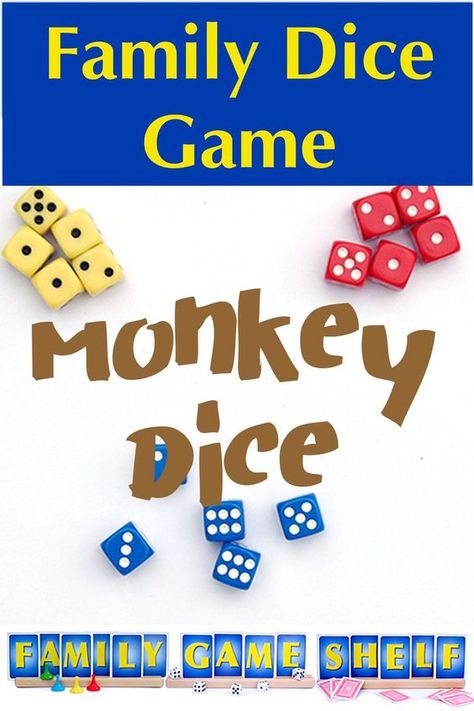 Gingerbread Games, Dice Game Rules, Game Shelf, Easy Party Games, How To Play Dominoes, Monkey Games, Games To Play With Kids, Family Card Games, Fun Card Games