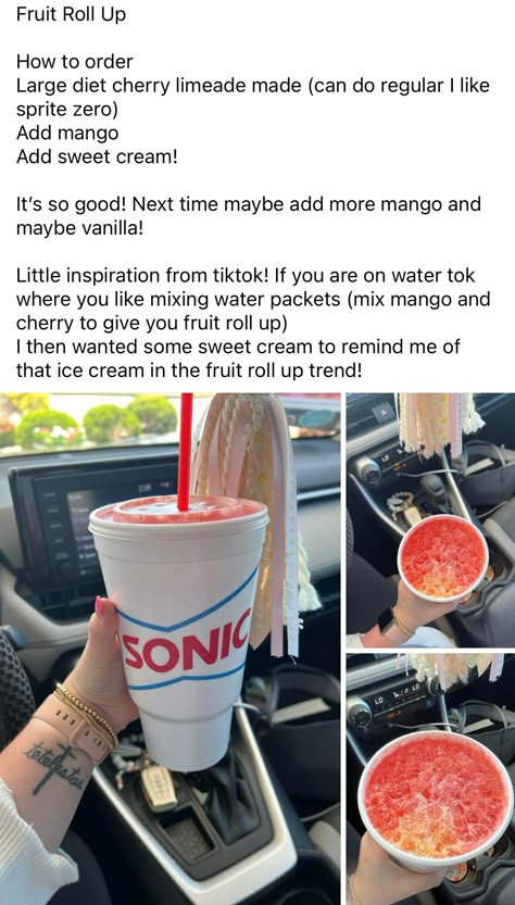 Sonic Water, Drink Combos, Soda Drinks Recipes, Food Starbucks, Drink Flavors, Sonic Drinks, Dunkin Drinks, Flavored Water Drinks, Dutch Bros Drinks