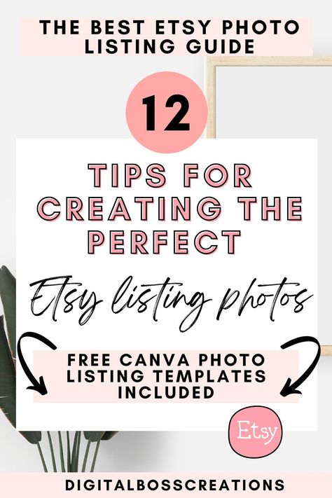 Etsy Image Size Guide, Etsy Photography Tips, Etsy Listing Photo Tips, How To Take Photos For Etsy, Etsy Product Listing Template, Etsy Listing Tips, Etsy Listing Photo Size, Digital Content Ideas To Sell, Etsy Photos Staging