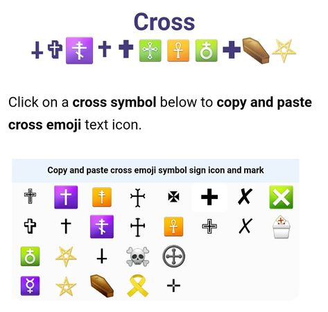 Cross Emoji, Alt Codes, Copy And Paste Fonts, Keyboard Symbols, Upside Down Cross, Learn To Type, Emoji Texts, Emoji Symbols, Trendy Fonts