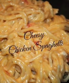 Estelle's: CHEESY CHICKEN SPAGHETTI Chicken Spaghetti Recipe With Velveeta, Chicken Spaghetti With Cream Cheese, Chicken Cheese Spaghetti, One Pot Chicken Spaghetti, Cheese Chicken Spaghetti, Creamy Cheesy Chicken Spaghetti, Easy Chicken Spaghetti Recipe, Cheesey Chicken, Easy Chicken Spaghetti