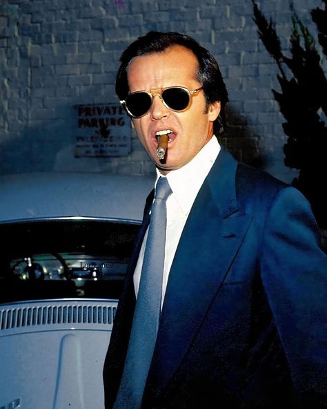 Lᴏɴɢᴀɴᴄᴇ on Instagram: “"With my sunglasses on, I'm Jack Nicholson. Without them, I'm fat and 60." — Jack Nicholson” Denis Villeneuve, Jack Nicholson, Clint Eastwood, Hollywood Celebrities, American Actors, Cigars, Movie Stars, Actors & Actresses, A Man