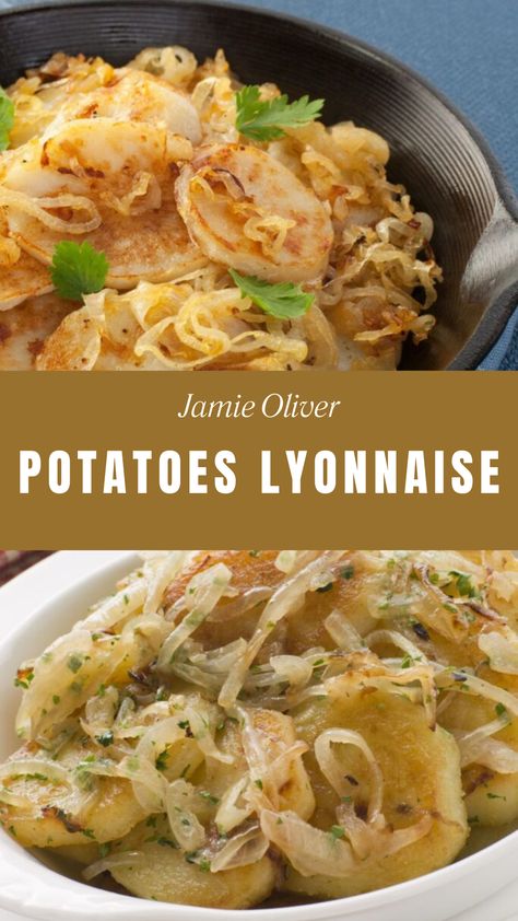 Jamie Oliver Potatoes Lyonnaise Best Jamie Oliver Recipes, Jamie Oliver Potatoes, Jamie Oliver 5 Ingredients, Yellow Potatoes, Jamie Oliver Recipes, 5 Ingredient Recipes, 15 Minute Meals, Jamie Oliver, Vegetarian Cheese