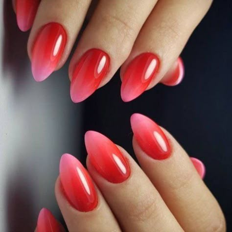 17 Gorgeous Red Nail Design Ideas You Need to Try - The Trend Spotter Red Ombre Nails, Red Nail Art Designs, Ombre Nail Art Designs, Opal Nails, Red Nail Art, Red Manicure, Pink Ombre Nails, Ombre Nail Designs, Nail Art Ombre