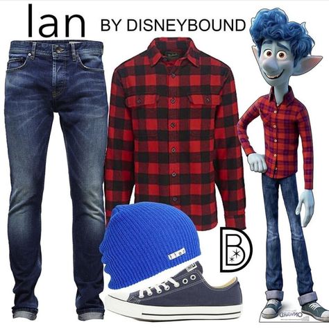 Onward Disneybound, Pixar Outfits, Modern Disney Outfits, Boy Disney Characters, Disneyland Disneybound, Disney Character Outfits, Disney Dapper Day, Disney Bound Outfits Casual, Disneybound Outfits