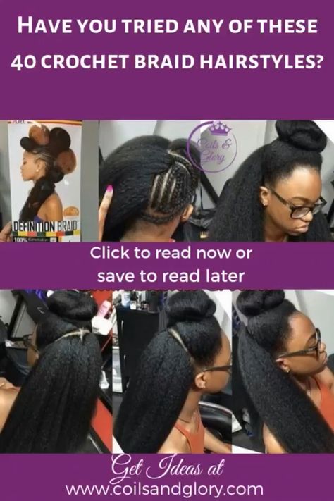 Crochet braids styles on natural hair Check more at http://www.chropath.com/2020/04/23/crochet-braids-styles-on-natural-hair/ Afro Cornrows, Styles On Natural Hair, Crochet Braids Styles, Braid Locs, Braided Mohawk, Future Hairstyles, Hair Decor, Mexican Pizza, Curly Crochet Hair Styles