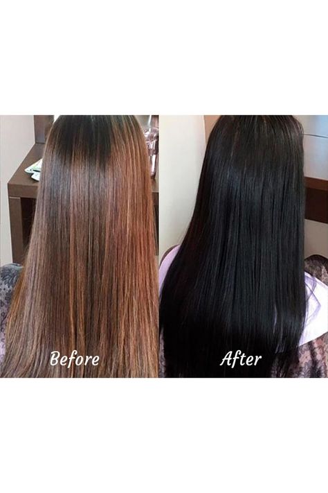 Herbal hair color before and after Hair Dye Black Hair, Black Henna Hair, Black Hair Henna, Dye Black Hair, Hair Dye Black, Henna Hair Color, Black Hair Dye, Black Henna, Henna Hair