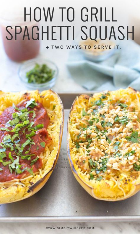 Grilled Spaghetti Squash, Grilled Squash, Oven Roasted Cauliflower, Dairy Free Recipes Easy, Sauce Spaghetti, Spaghetti Squash Recipes, Healthy Grilling, Favorite Comfort Food, Squash Recipes