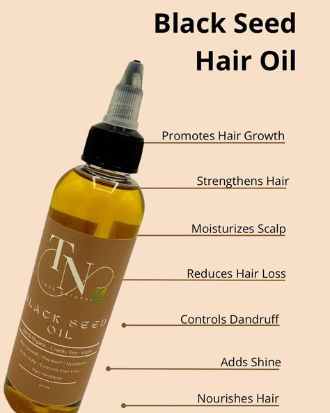 Toks Black seed oil contains thymoquinone, which has been shown to promote hair growth by stimulating hair follicles and improving blood circulation to the scalp. . . . . . . . . mind. #hairgrowthjourney #toksnatural #haircare #naturalbeauty #rosemary #fenugreek #blackseedoil #healthyhair #rosemaryhairoil #hairgrowth #productsthatwork #fyp #naturalhaircommunity #naturalhairjourney #hairtransformation #hairgrowthtips #blackownedbusiness #naturalhairsistas #naturalista #naturalgirlsrock #natura... Hair Growth Oil Packaging Ideas, Hair Oil Business, Hair Oil Packaging, Hair Oil Advertisement, Oil Advertisement, Bald Hair Growth, Hair Branding, All Natural Hair Products, Hair Grow Oil