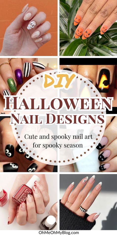 Get into the spirit of Halloween with our nail art designs that are both cute and eerie! Whether you prefer glossy black cats, glowing pumpkins, or minimalist ghosts, our guide provides all the inspiration you need. These designs are easy to follow and perfect for adding a spooky touch to your Halloween ensemble. Impress everyone at your next costume party with these uniquely themed nails! 🎃💅 #NailArtIdeas #HalloweenManicure #SpookyCute Skeleton Nails, Easy Halloween Nails Design, Halloween Nail Design, Splatter Nails, Glow Pumpkin, Halloween Nails Diy, Halloween Manicure, Themed Nails, Minimalist Halloween