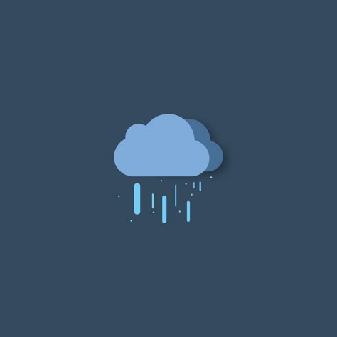 Rainy Weather UI Interaction Rainy Day Icon, Rainy Icon, Studios Background, Weather Ui, Rain Logo, Icon Animation, Ui Ux Inspiration, Weather App, Ux Inspiration