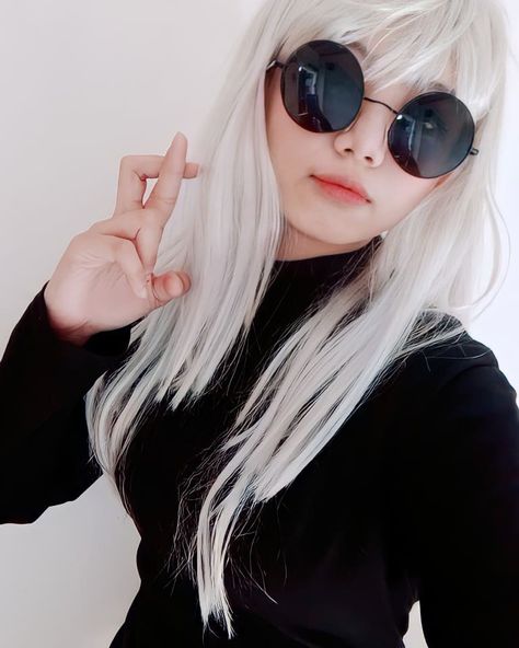 Gojo Satoru girl version // Jujutsu Kaisen Female Gojo Satoru Cosplay, Gojo Cosplay Girl, Fem Gojo Cosplay, Female Gojo Cosplay, Gojo Satoru Female Version, Gojo Female Version, Female Gojo Satoru, Jjk Female, Female Gojo