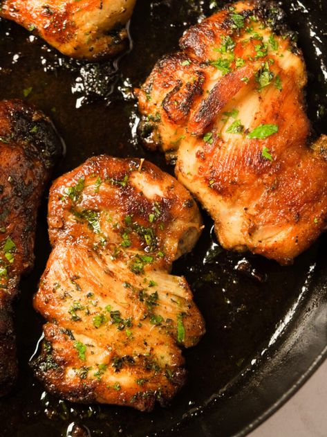 Sauteed Chicken Thigh Recipes, Pan Fried Chicken Thighs Boneless, Chicken Thighs Recipes Boneless Skinless, Chicken Thighs Skillet, Fried Chicken Thighs Boneless, Chicken Thigh Fillet Recipes, Pan Fried Chicken Thighs, Asian Chicken Thighs, Pan Seared Chicken Thighs