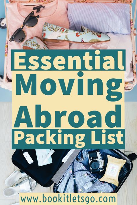 Moving Abroad Packing List, Things To Pack When Moving Abroad, Packing For Overseas Move, Move Abroad Checklist, Moving To Abroad, Abroad Packing List, Africa Packing List, Moving Across Country, Moving To New Zealand