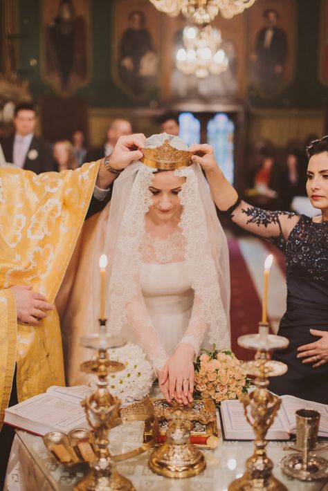 Romanian Wedding with a Wedding Cake Calamity: Anne & Ionut Orthodox Marriage, Calamity Anne, Delulu Era, Romanian Wedding, Ratajkowski Style, Church Weddings, Orthodox Wedding, Multicultural Wedding, Christian Woman