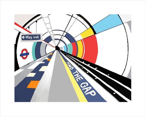 Posca Markers Art, Tube London, Docklands Light Railway, Markers Art, Posca Markers, London Tube, Bullet Journal Cover Ideas, Posca Marker, Subway Station