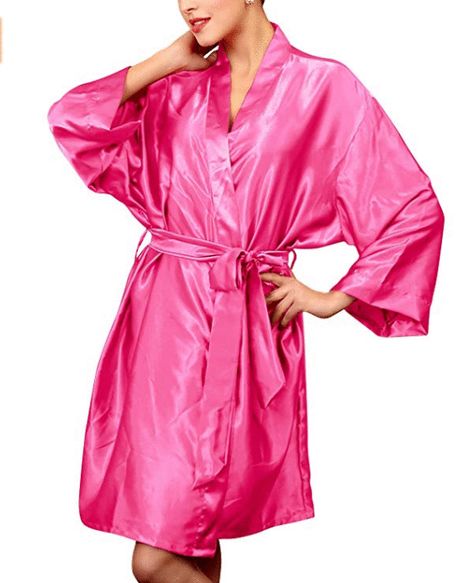 Silky Sleepwear, Kimono Gown, Satin Short, Bridesmaid Wedding, Boutique Accessories, Nightgowns, Wedding Bridesmaids, Silk Satin, Nightwear