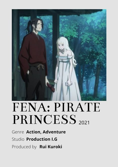 Pirate Princess Anime, Anime Recommend, Fena Pirate Princess, Princess Pirate, Princess Anime, Anime Pirate, Japanese Princess, Pirate Movies, Pirate Princess