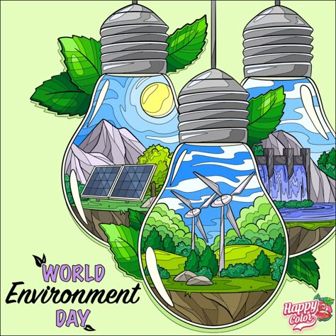 Save Environment Poster Drawing, Save Energy Paintings, Energy Conservation Poster, Earth Art Drawing, Save Energy Poster, Save Environment Posters, Conservation Poster, تاج محل, Earth Drawing