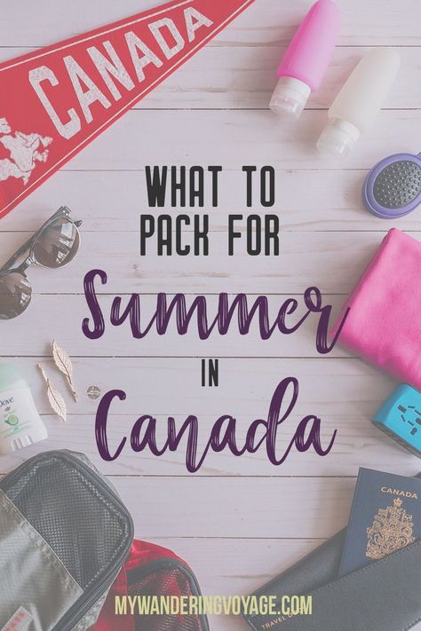 In Canada, summer temperatures range from coast to coast to coast. It can be hard to know what to pack for Canada in summer. This guide will help. #packingguide #packinglist #summertravel #travel #Canada Canada In Summer, Canada Summer, Summer Temperature, Canadian Travel, Packing Guide, Travel Canada, Travel Size Bottles, Packing List For Travel, Coast To Coast