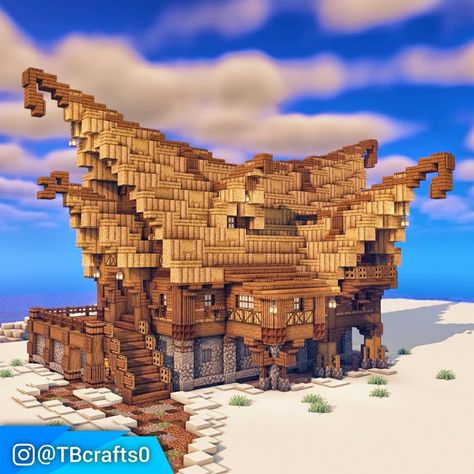 Viking Hall Minecraft, Viking Boat Minecraft, Viking Minecraft Builds, Minecraft Viking Builds, Viking Longhouse Minecraft, Minecraft Build House, Minecraft Exterior, Vikings Statue, Construction Minecraft