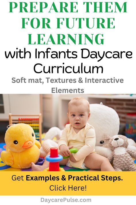 Unlock tips for a confident, easy-to-manage daycare curriculum for infants. Reduce stress and improve care today. Visit DaycarePulse.com ! Infant Lesson Plans Creative Curriculum, Curriculum For Infants, Infant Curriculum, Infant Daycare, Daycare Curriculum, Infant Lesson Plan, Development Milestones, Kids Daycare, Creative Curriculum